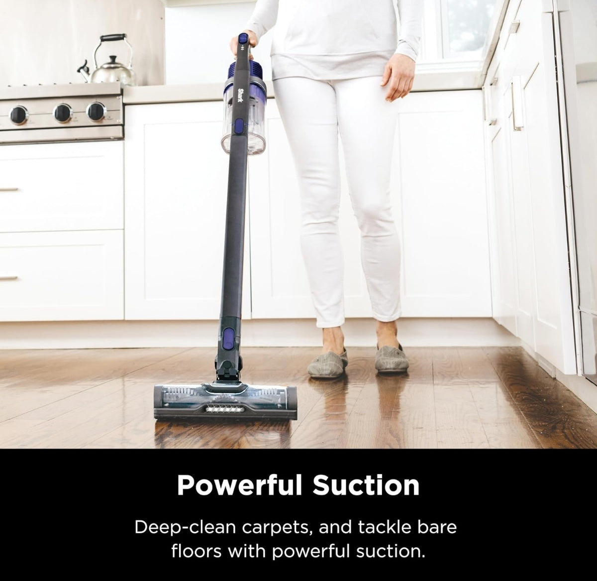 Used Like New  Shark Pet Cordless Stick Vacuum with XL Dust Cup, LED Headlights, Removable Handheld Vac, Crevice Tool, Portable Vacuum for Household P