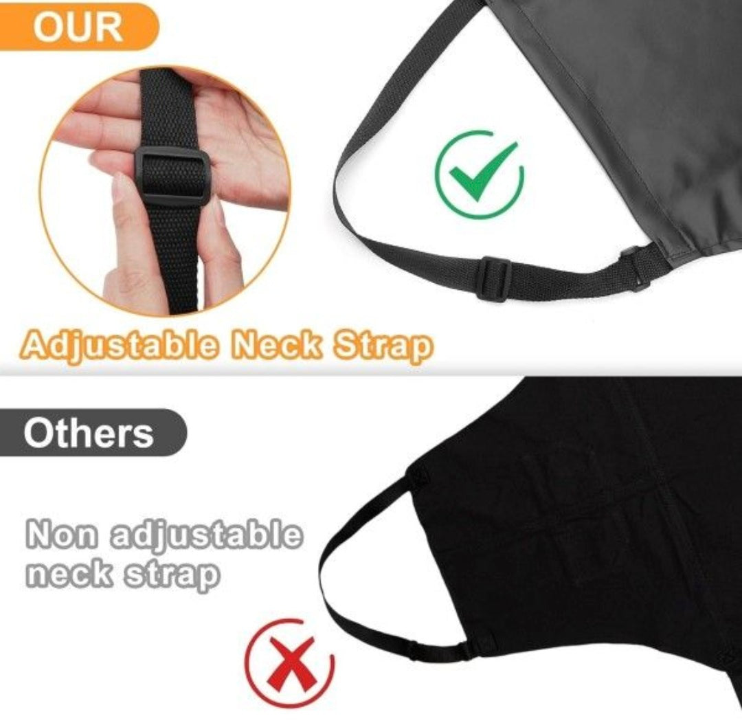 Brand New Gotega 4 Pack Waterproof Rubber Vinyl Apron Adjustable Dishwasher Apron - Apron for Women Men Heavy Duty Work Apron for Dishwashing Chemical