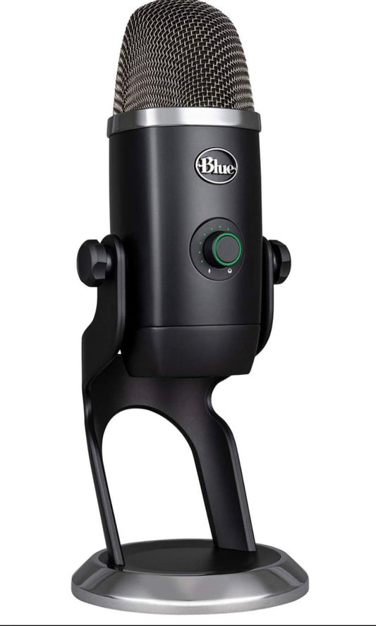 Open Box Logitech Blue Yeti X USB microphone for gaming, streaming, and podcasting with four-capsule array and mute function