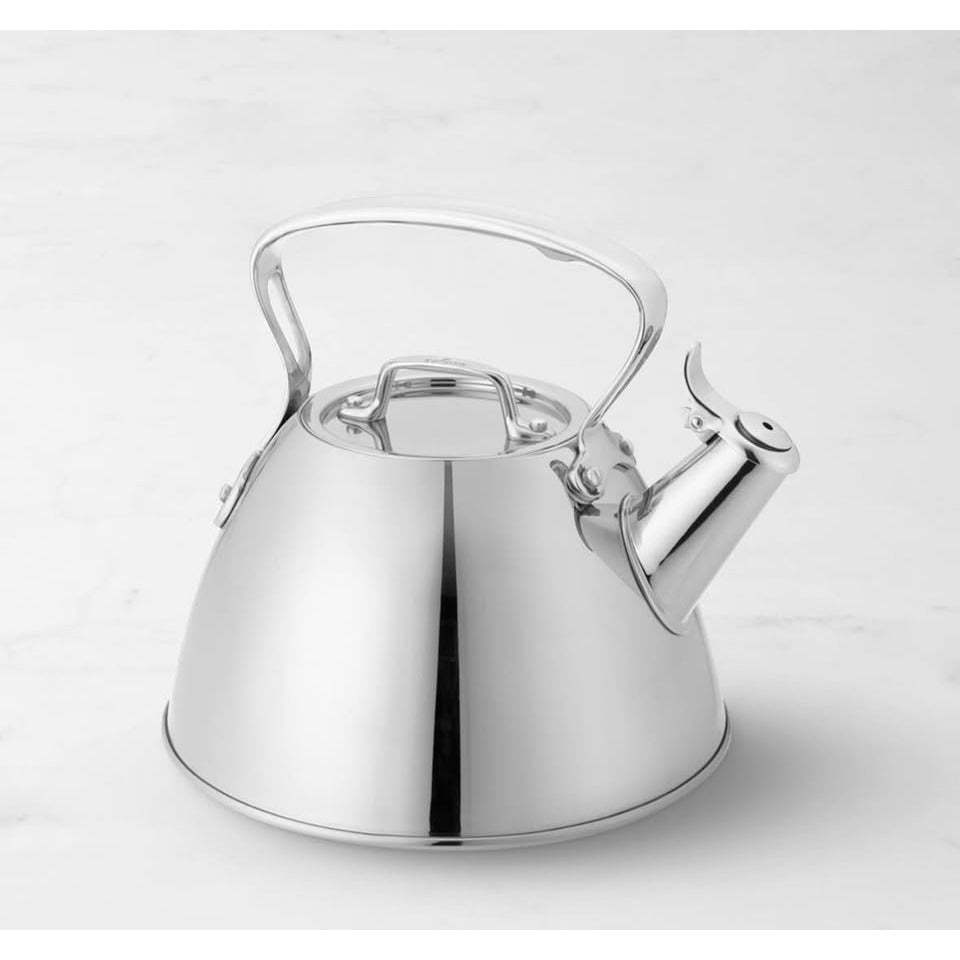 All-Clad Specialty Stainless Steel 2-Quart Tea Kettle with Whistle and Induction Compatible Base