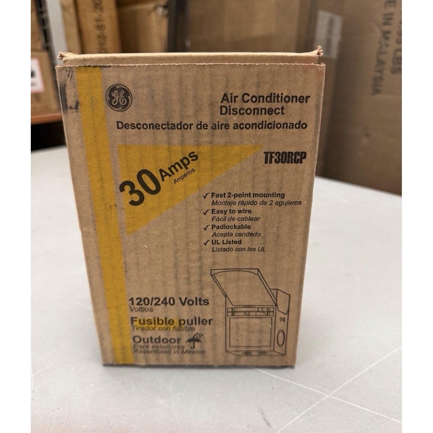 GE 30 Amp 120/240 Volt Fused AC Disconnect In Gray TF30RCP NEMA 3R