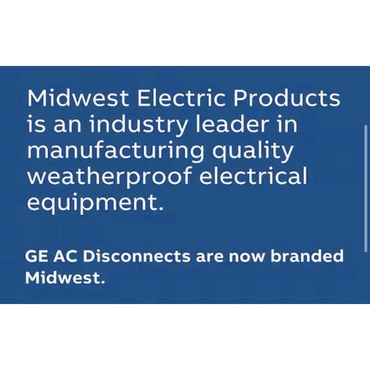 GE 30 Amp 120/240 Volt Fused AC Disconnect In Gray TF30RCP NEMA 3R