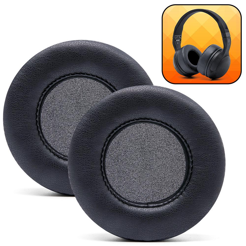Replacement Skullcandy Hesh 2 ear pads made of thick PU leather with memory foam for enhanced comfort and sound quality