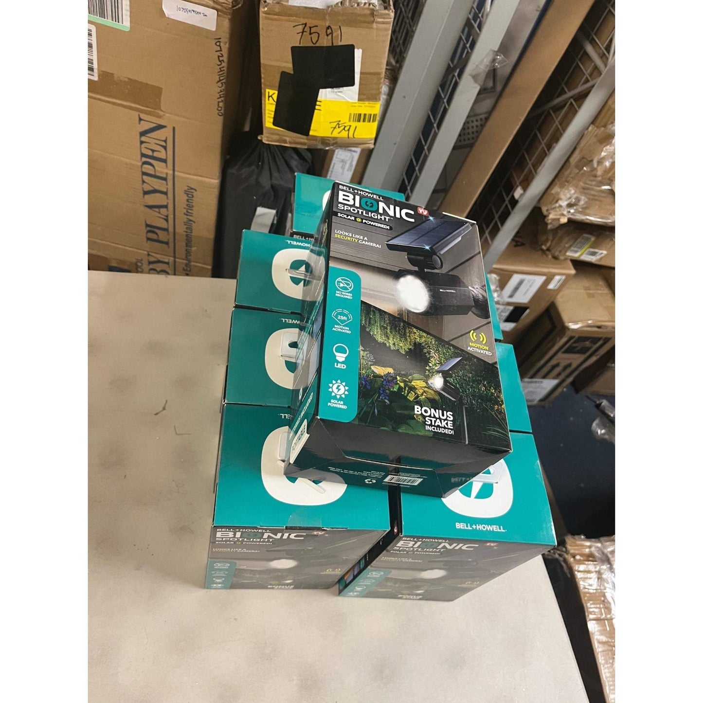 Bell & Howell Bionic Spotlight Solar Powered Security Spotlight