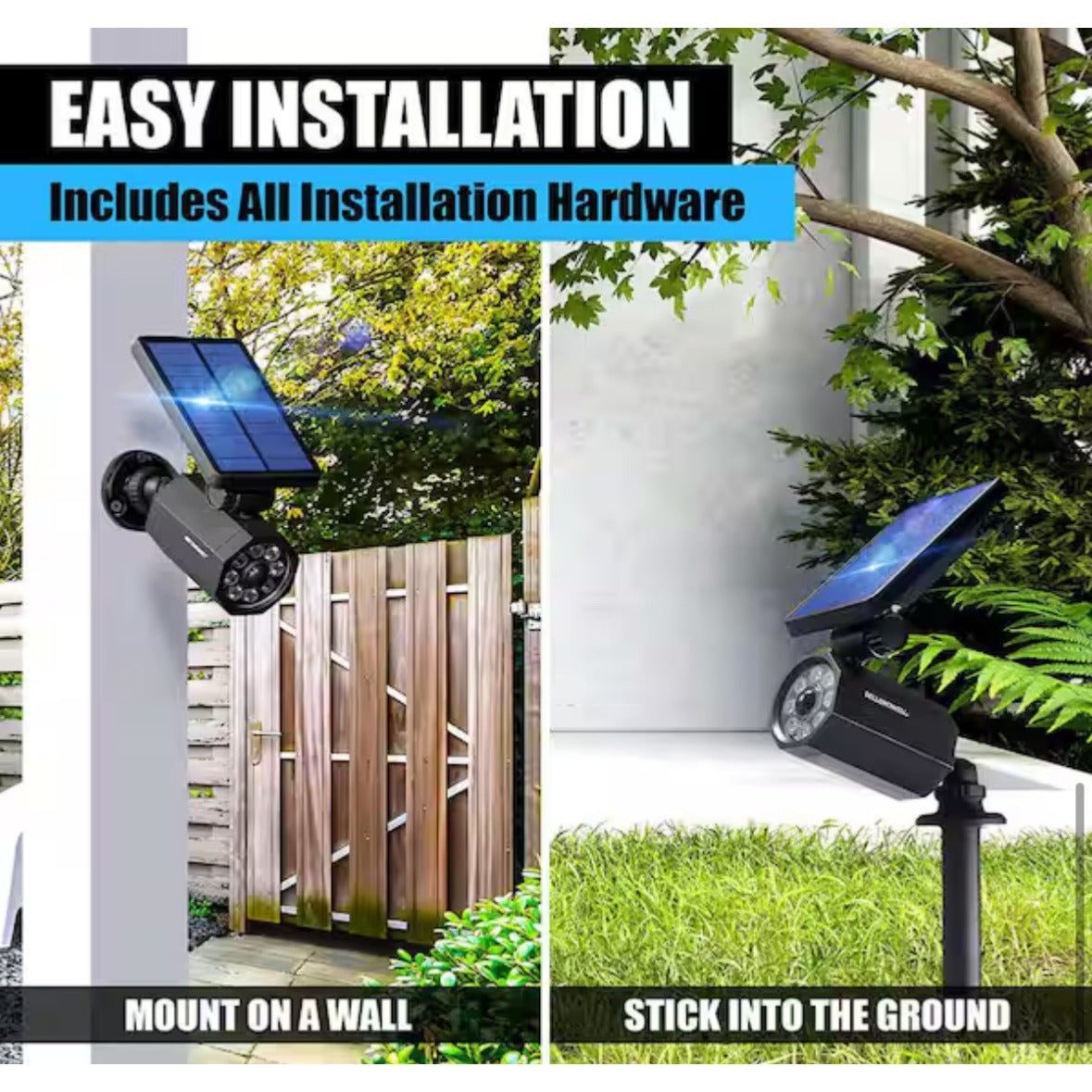 Bell & Howell Bionic Spotlight Solar Powered Security Spotlight
