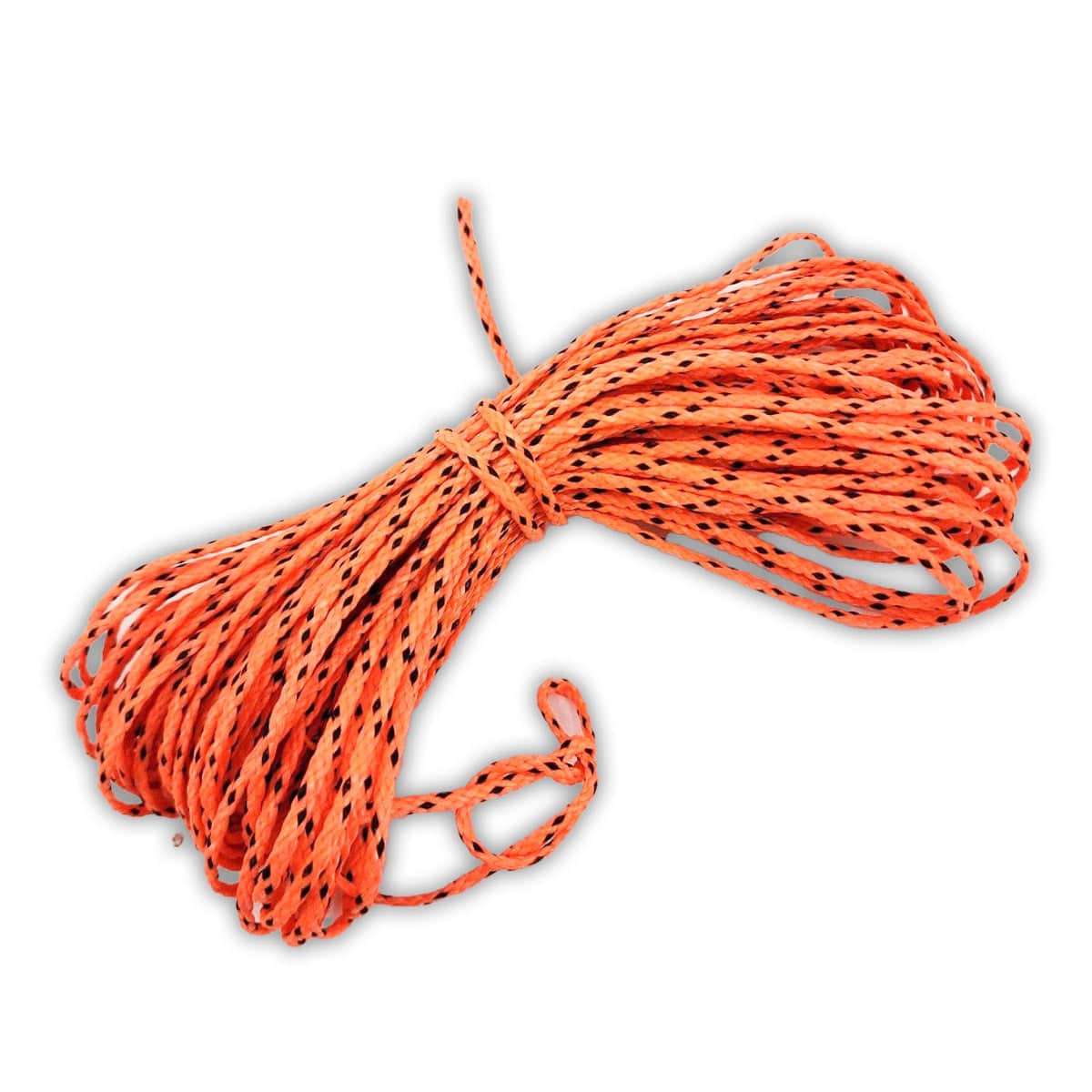 Orange 50-foot 2.2mm Notch Brand throw rope made with durable ultralight Dyneema fiber for hiking and camping use