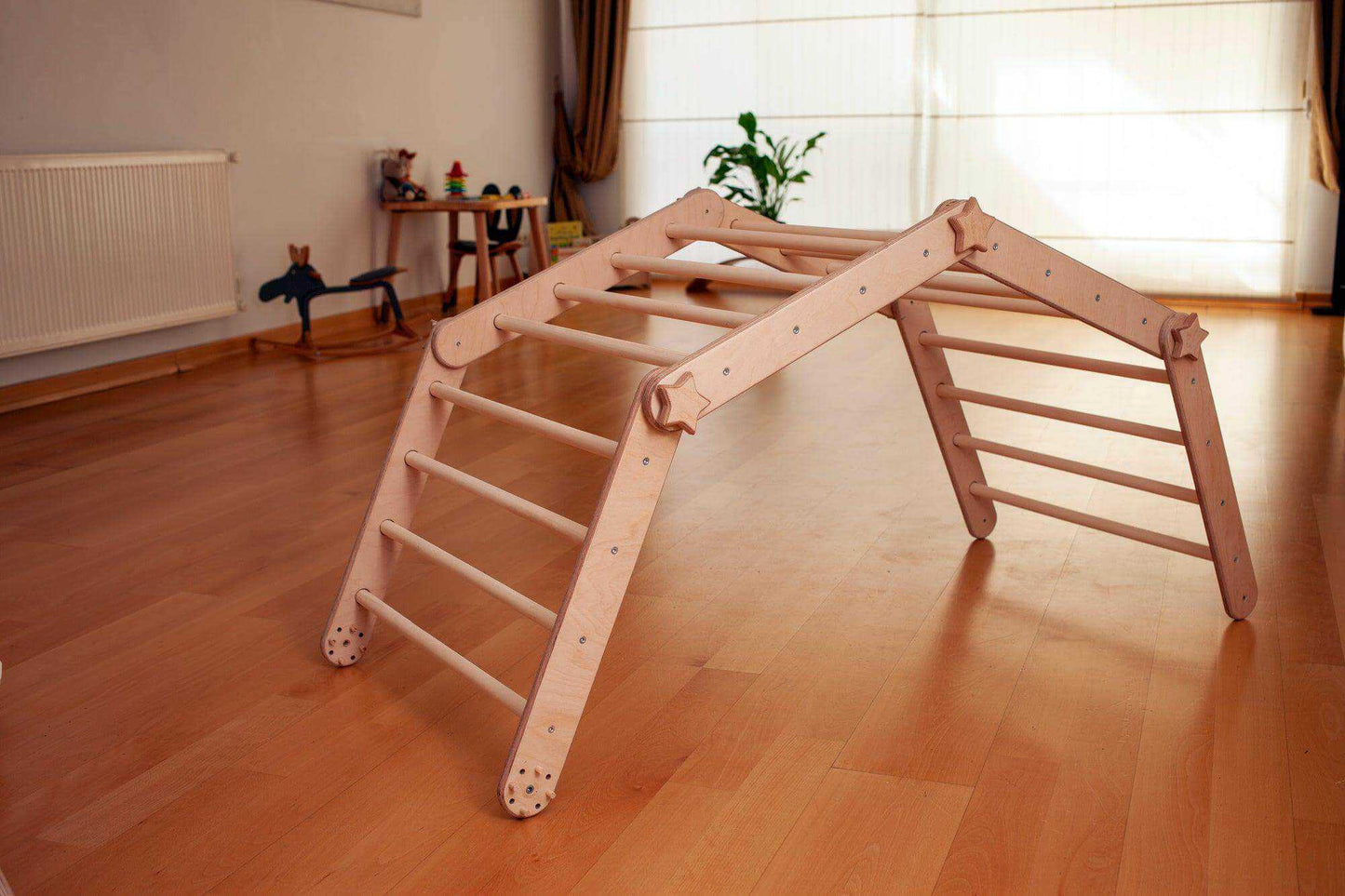 Montessori Climbing Triangle Cube with Reversible Ramp