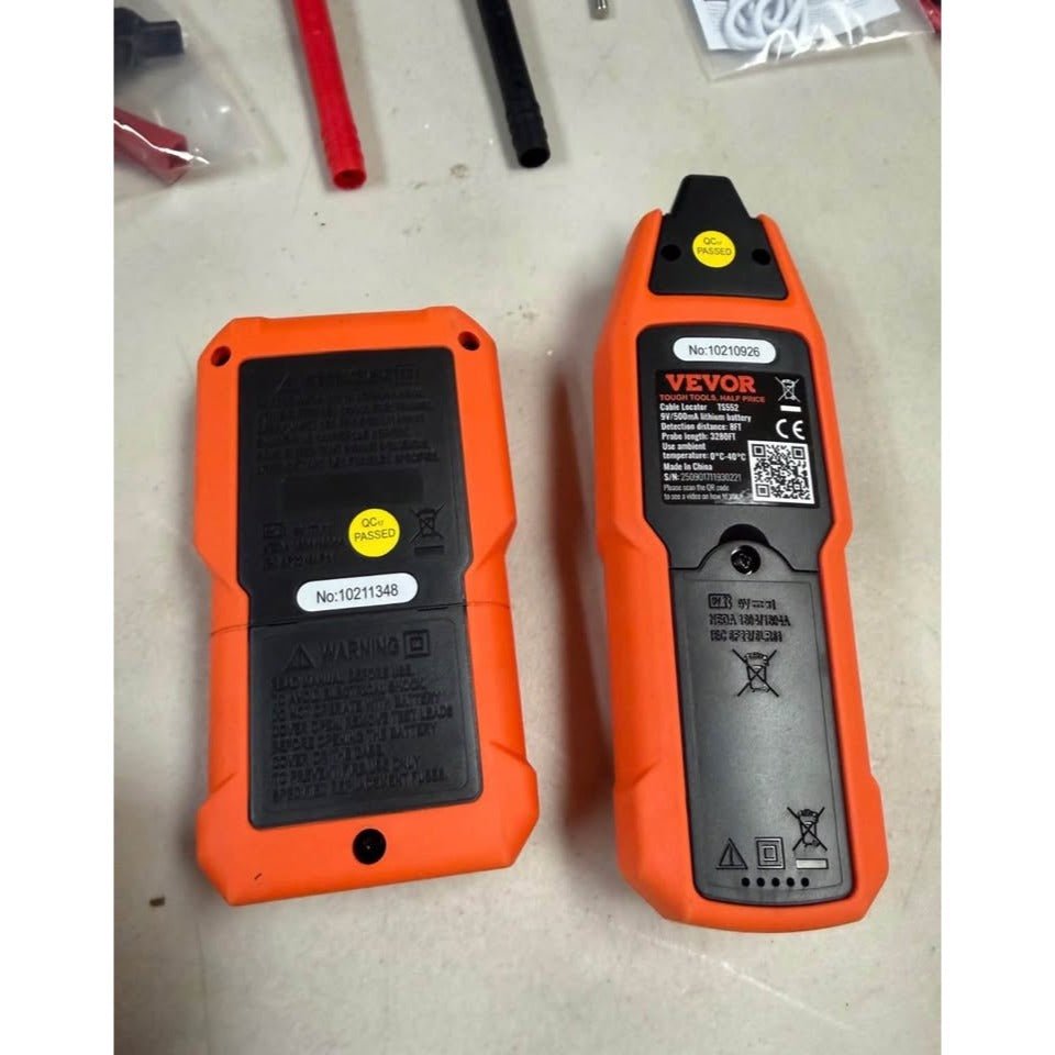 VEVOR Subterranean Wire Tracker, Up to 3 FT Detection Depth, Voltage Range 12-600V, Circuit and Line