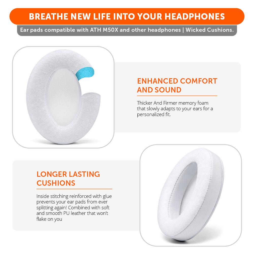 Upgraded Gaming Earpads - Hybrid Velour