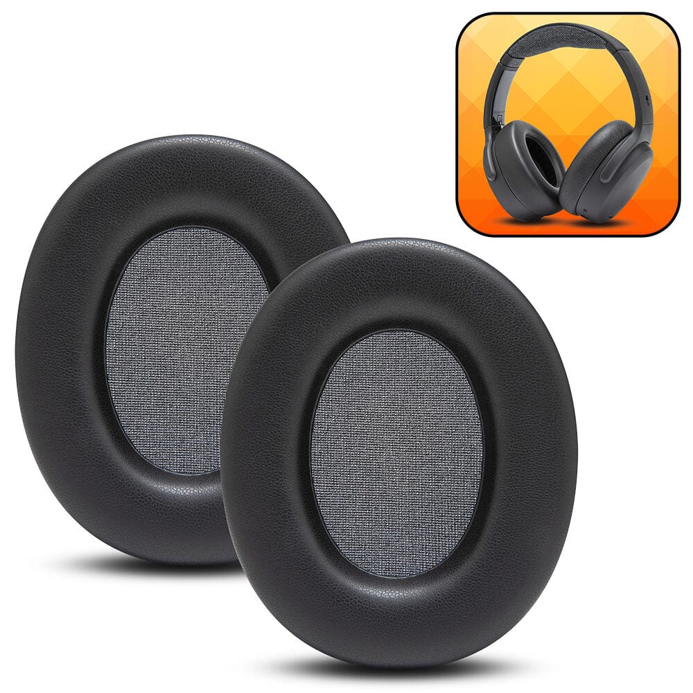 Replacement ear pads for Skullcandy Crusher ANC 2 headphones with premium PU leather and memory foam for enhanced comfort and sound quality.