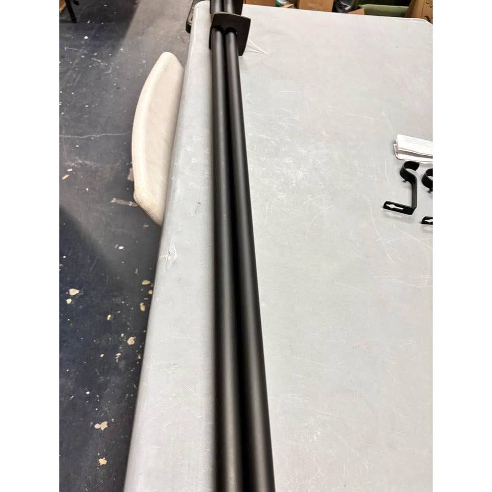 "Exclusive Home Napolean 1"" curtain rod and coordinating final set, matte bronze adjustable 36""-72