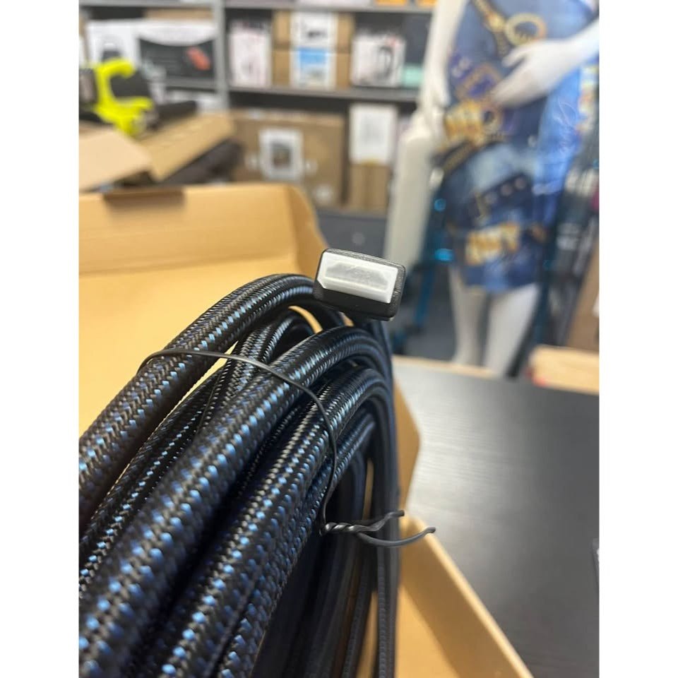 Amazon Basics Nylon-Braided HDMI 2.0 Cable, 10ft, 4K@60Hz, 18Gbps, 2160p, 48 bit, Compatible with TV