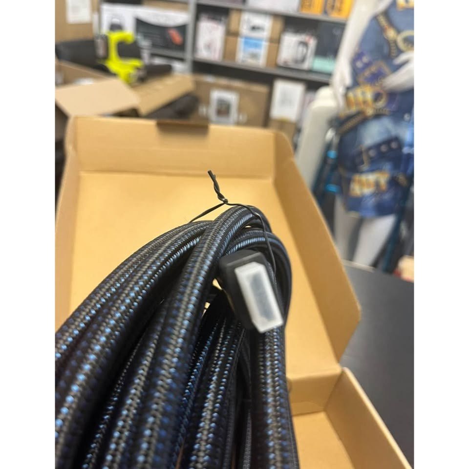 Amazon Basics Nylon-Braided HDMI 2.0 Cable, 10ft, 4K@60Hz, 18Gbps, 2160p, 48 bit, Compatible with TV