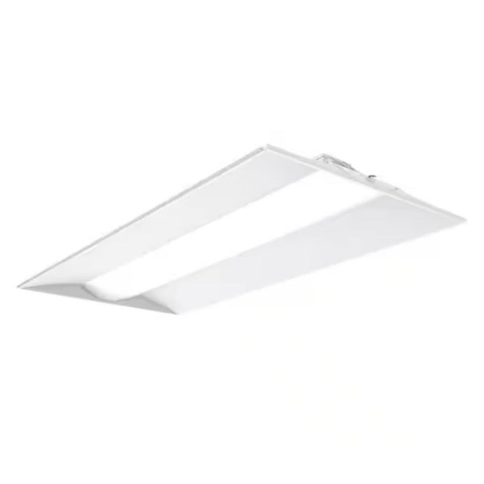 Contractor Select STAKS2 white integrated LED troffer light for commercial ceilings