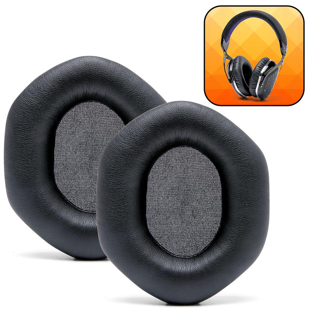 XL replacement earpads for V-MODA headphones with thick memory foam and reinforced stitching for enhanced comfort and sound quality.