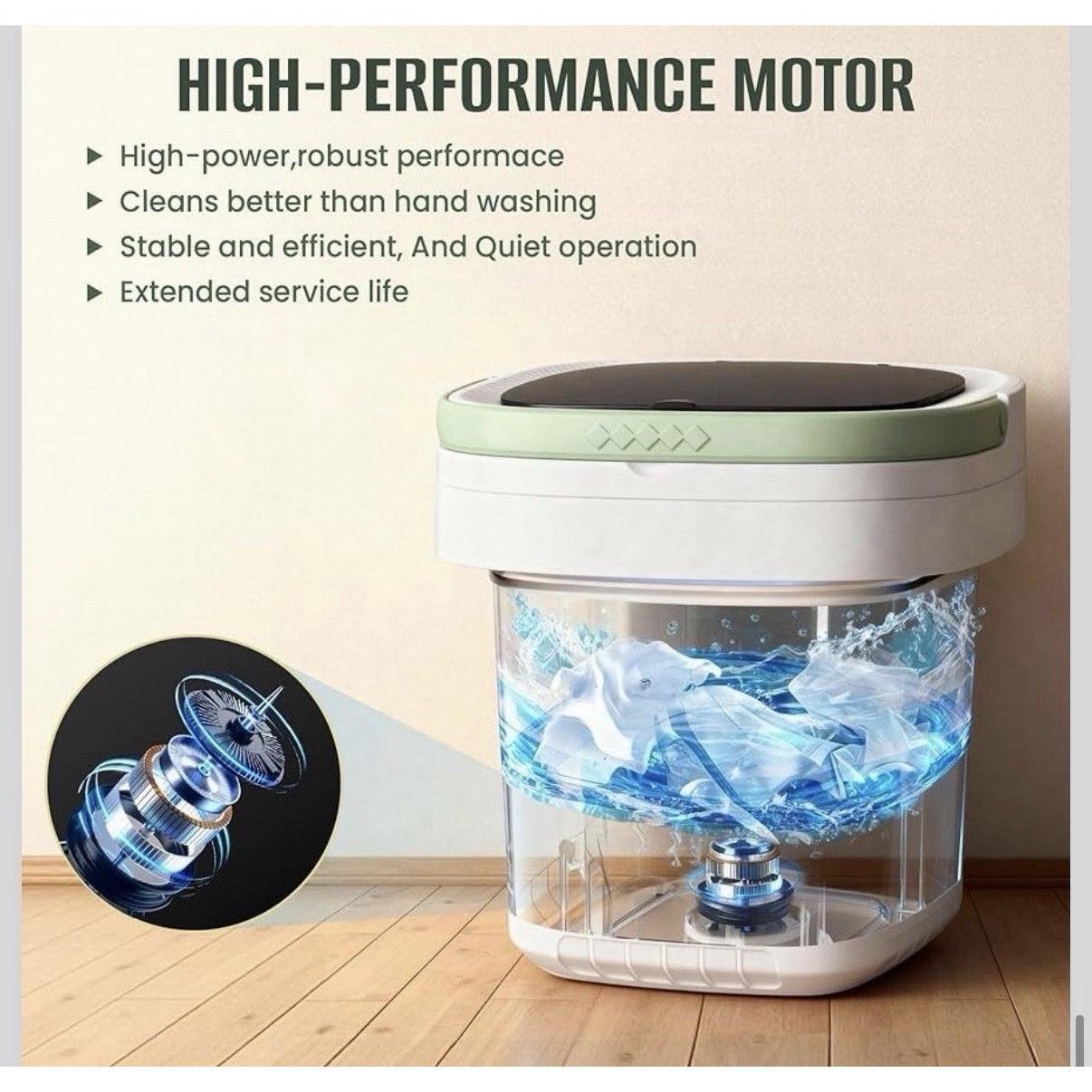 Minwoch 20L Foldable Portable Washing Machine, 45dB Ultra Quiet 3 Modes