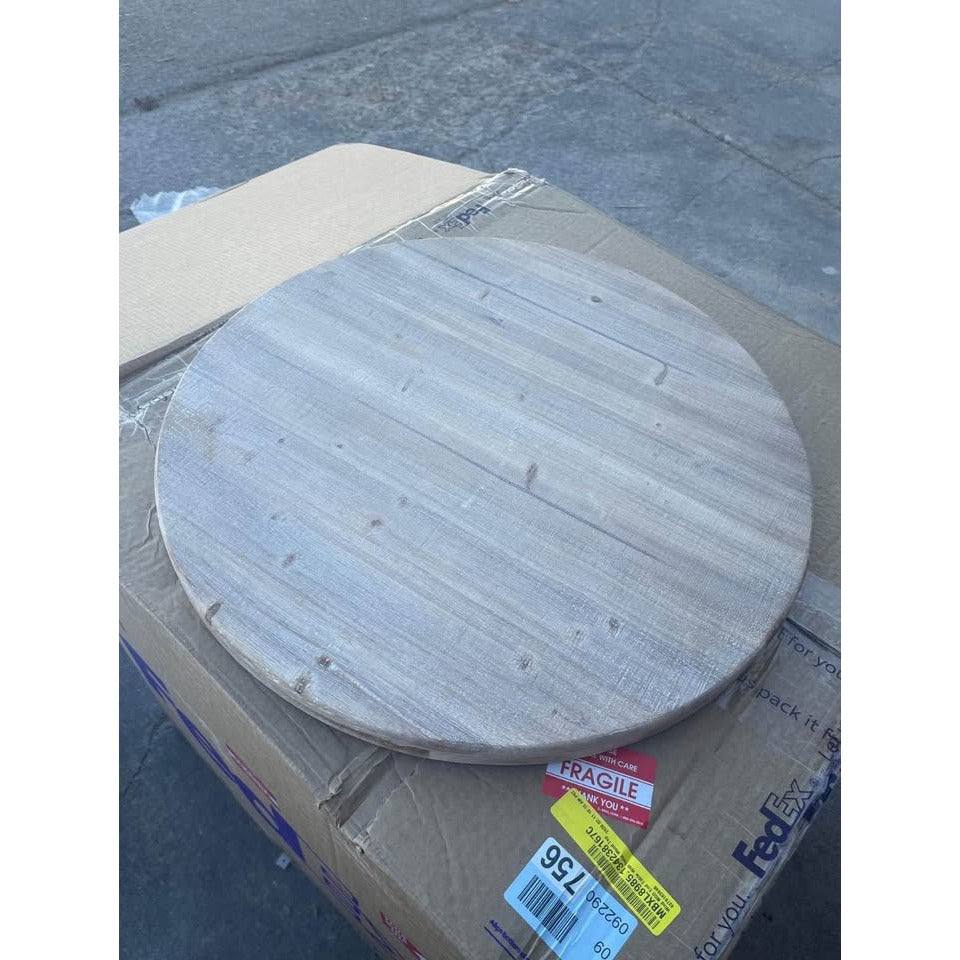 Ophelia & Co. Wind MGO End Table With Solid Wood Top
