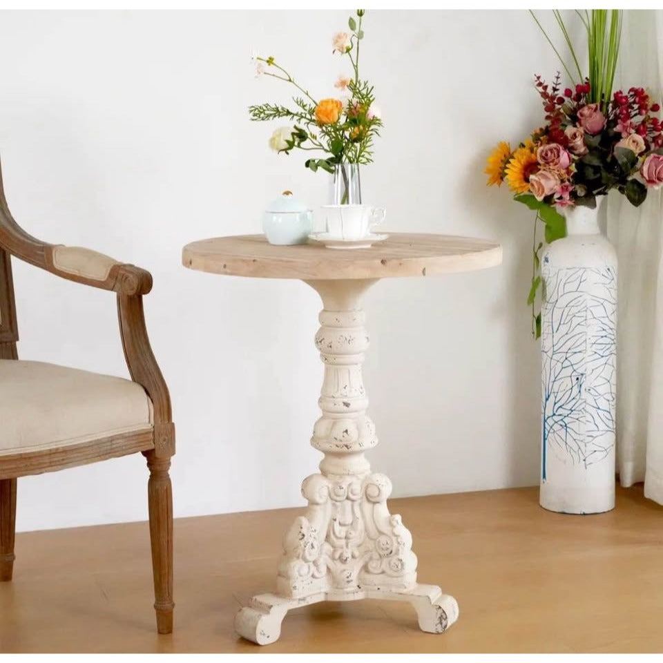 Ophelia & Co. Wind MGO End Table With Solid Wood Top