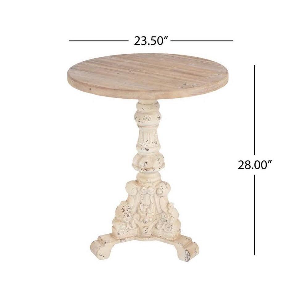 Ophelia & Co. Wind MGO End Table With Solid Wood Top
