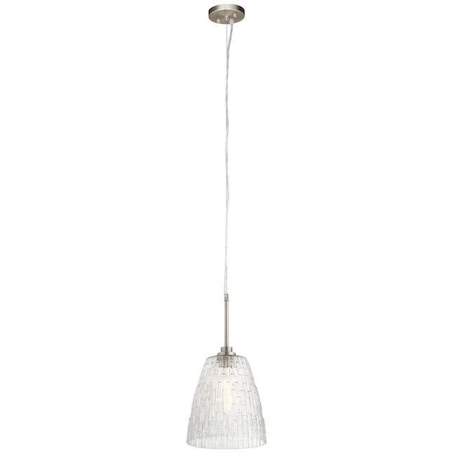 Kichler Brushed Nickel Transitional Clear Glass Cone Mini Pendant Light Item #1048247 - Selzalot