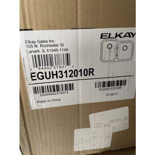 Elkay EGUH312010R Gourmet Stainless Steel Double Bowl Undermount Sink - Selzalot
