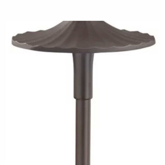 Kichler Flare 21" LED Path and Spread Light in bronze finish.