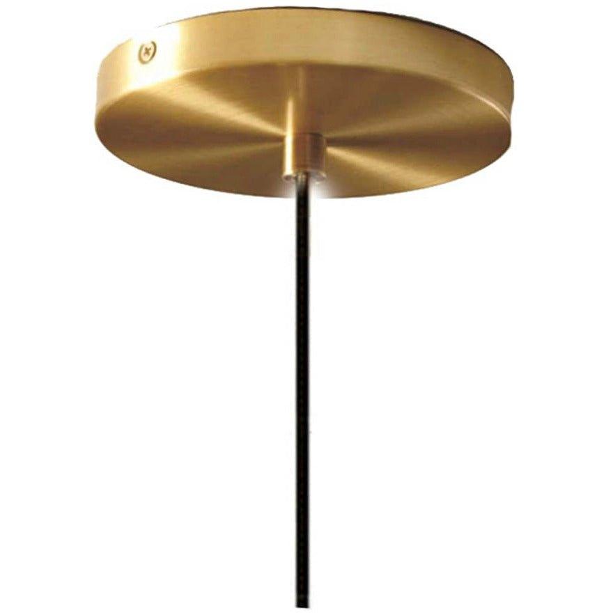 Brikey Spherical Clear Glass Ball Pendant Light Gold Head Glass - Selzalot