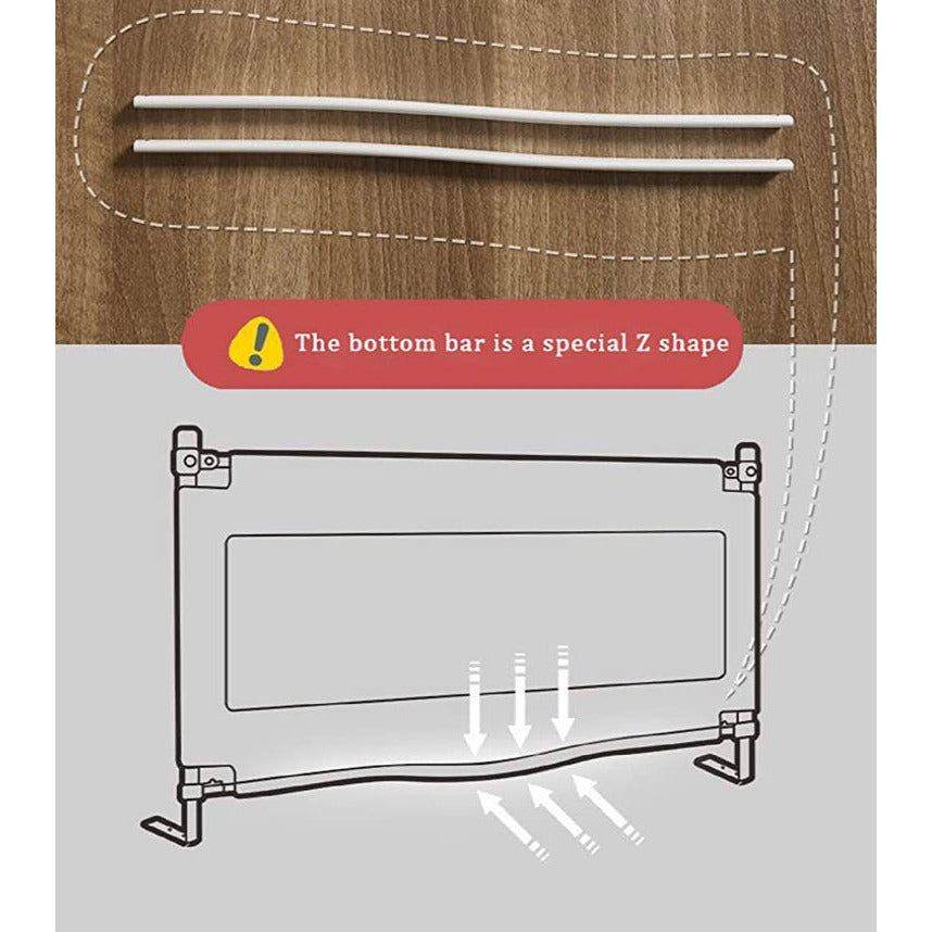 RDHOME 39" Bed Rails for Toddlers Extra Tall Kids Bed Guardrail, Vertical Lifting Collapsible Baby Safety Bed Rail Guards Fit Twin X-Twin Size Bed (1 Side) - Selzalot