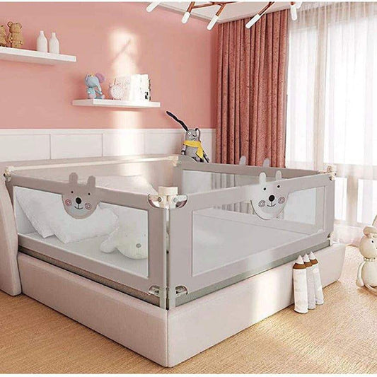 RDHOME 39" extra tall toddler bed rails with vertical lifting and collapsible safety guardrails for twin and extra-twin beds