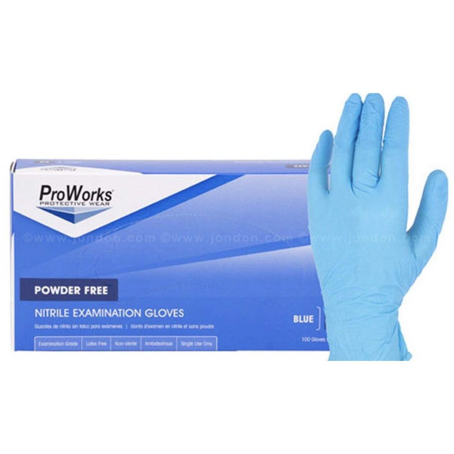 ProWorks Industrial Grade Nitrile Exam Gloves 4 mil - Selzalot