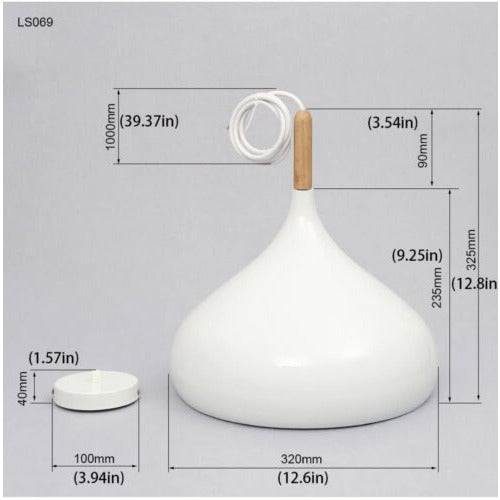 60 Watt Modern Elegance Pendant Hanging Lamp Metal Pendant Lighting Pendant Shade - Selzalot