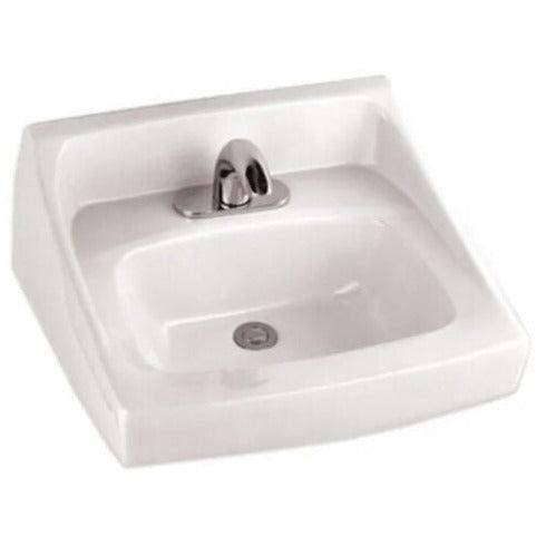 TOTO LT307.8 Reliance Commercial 21" wall-mounted bathroom sink in cotton finish.
